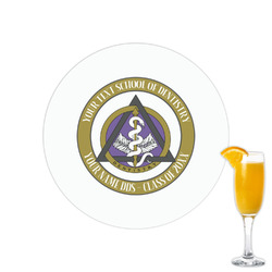 Dental Insignia / Emblem Printed Drink Topper - 2.15" (Personalized)