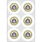 Dental Insignia / Emblem Drink Topper - XLarge - Set of 6