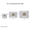 Dental Insignia / Emblem Drum Lampshades - Sizing Chart