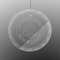 Dental Insignia / Emblem Engraved Glass Ornament - Round (Front)