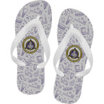 Dental Insignia / Emblem Flip Flops - XSmall (Personalized)