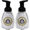 Dental Insignia / Emblem Foam Soap Bottle - Black - Front & Back