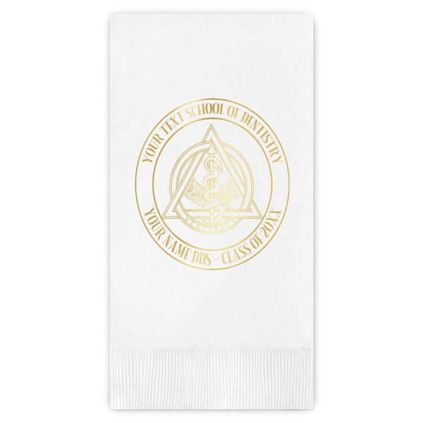 Custom Dental Insignia / Emblem Guest Napkins - Foil Stamped (Personalized)