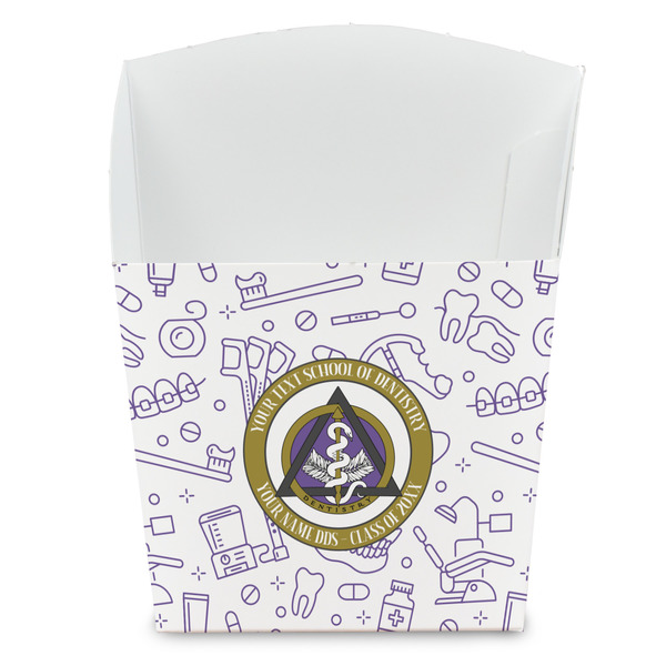 Custom Dental Insignia / Emblem French Fry Favor Boxes (Personalized)