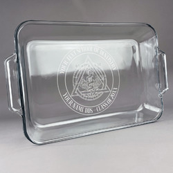 Dental Insignia / Emblem Glass Baking and Cake Dish (Personalized)