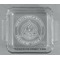 Dental Insignia / Emblem Glass Cake Dish - 8"x8" - Approval