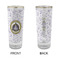 Dental Insignia / Emblem Glass Shot Glass - 2oz - Single - Front & Back