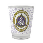 Dental Insignia / Emblem Glass Shot Glass - 1.5 oz - Single (Personalized)