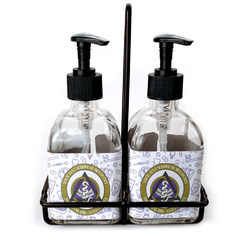 Dental Insignia / Emblem Glass Soap & Lotion Bottle Set (Personalized)