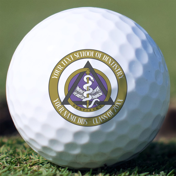 Custom Dental Insignia / Emblem Golf Balls (Personalized)