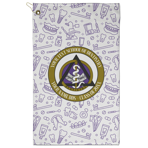 Custom Dental Insignia / Emblem Golf Towel - Poly-Cotton Blend - Large (Personalized)