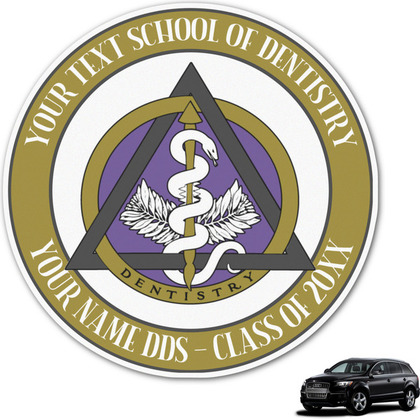 Custom Dental Insignia / Emblem Graphic Car Decal (Personalized)