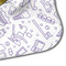 Dental Insignia / Emblem Hooded Baby Towel- Detail Corner