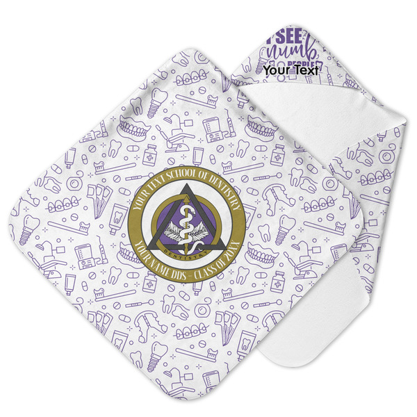 Custom Dental Insignia / Emblem Hooded Baby Towel (Personalized)