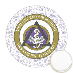 Dental Insignia / Emblem Printed Cookie Topper - Round (Personalized)