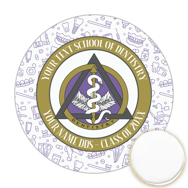 Custom Dental Insignia / Emblem Printed Cookie Topper - 2.5" (Personalized)