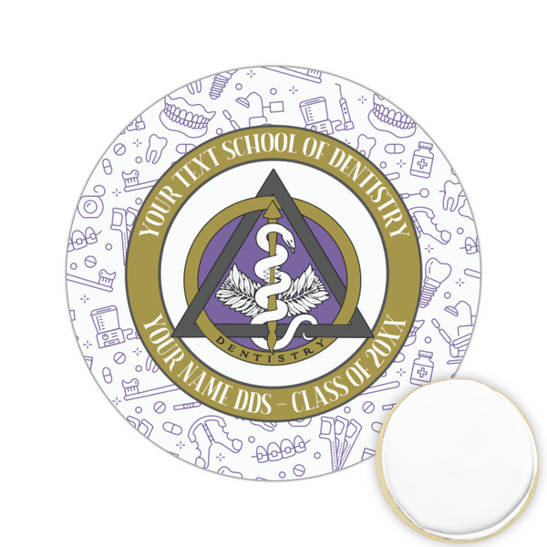 Custom Dental Insignia / Emblem Printed Cookie Topper - 2.15" (Personalized)