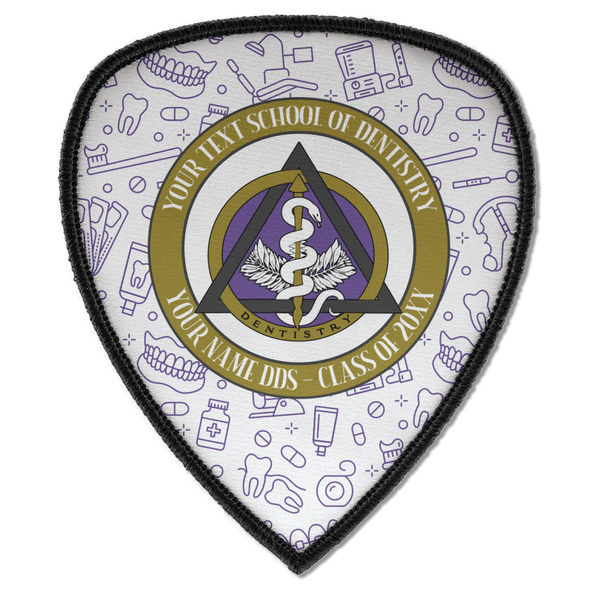 Custom Dental Insignia / Emblem Iron on Shield Patch A (Personalized)