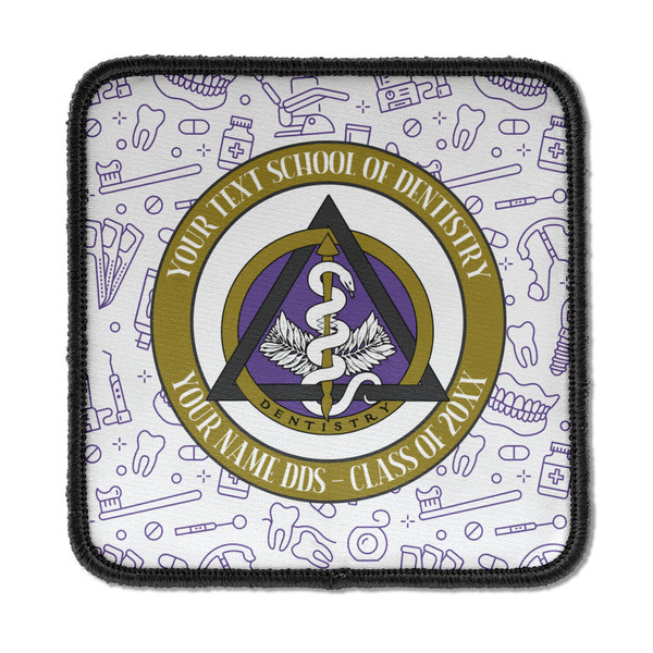 Custom Dental Insignia / Emblem Iron On Square Patch (Personalized)