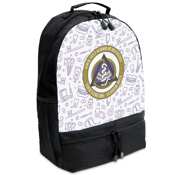 Custom Dental Insignia / Emblem Backpack - Black (Personalized)