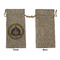 Dental Insignia / Emblem Large Burlap Gift Bags - Front Approval