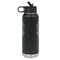 Dental Insignia / Emblem Laser Engraved Water Bottles - Front & Back Engraving - Side View