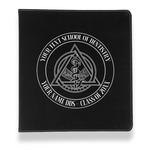 Dental Insignia / Emblem Leather Binder - 1" - Black (Personalized)