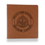 Dental Insignia / Emblem Leather Binder - 1" - Rawhide (Personalized)