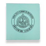 Dental Insignia / Emblem Leather Binder - 1" - Teal (Personalized)