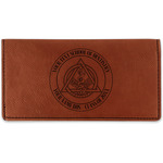 Dental Insignia / Emblem Leatherette Checkbook Holder - Double-Sided (Personalized)