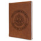 Dental Insignia / Emblem Leather Sketchbook - Large - Double Sided - Angled View