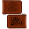 Dental Insignia / Emblem Leatherette Magnetic Money Clip - Front and Back