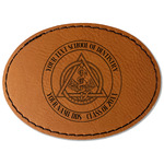 Dental Insignia / Emblem Faux Leather Iron On Patch - Oval (Personalized)