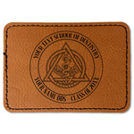 Dental Insignia / Emblem Faux Leather Iron On Patch - Rectangle (Personalized)