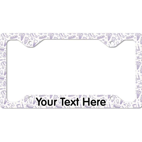 Custom Dental Insignia / Emblem License Plate Frame - Style C (Personalized)