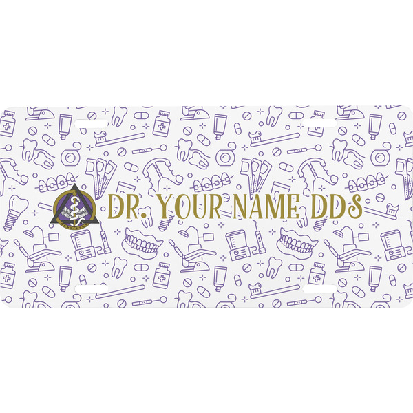 Custom Dental Insignia / Emblem Front License Plate (Personalized)