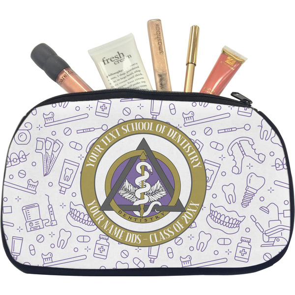 Custom Dental Insignia / Emblem Makeup / Cosmetic Bag - Medium (Personalized)