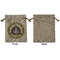 Dental Insignia / Emblem Medium Burlap Gift Bag - Front Approval