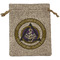 Dental Insignia / Emblem Medium Burlap Gift Bag - Front