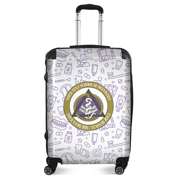 Custom Dental Insignia / Emblem Suitcase - 24" Medium - Checked (Personalized)