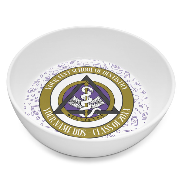 Custom Dental Insignia / Emblem Melamine Bowl - 8 oz (Personalized)