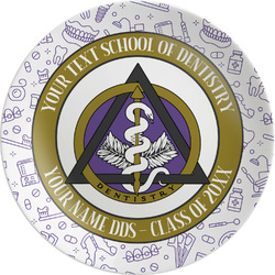 Dental Insignia / Emblem Melamine Plate - 10" (Personalized)