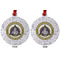 Dental Insignia / Emblem Metal Ball Ornament - Front and Back