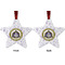 Dental Insignia / Emblem Metal Star Ornament - Front and Back