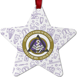 Dental Insignia / Emblem Metal Star Ornament - Double-Sided (Personalized)