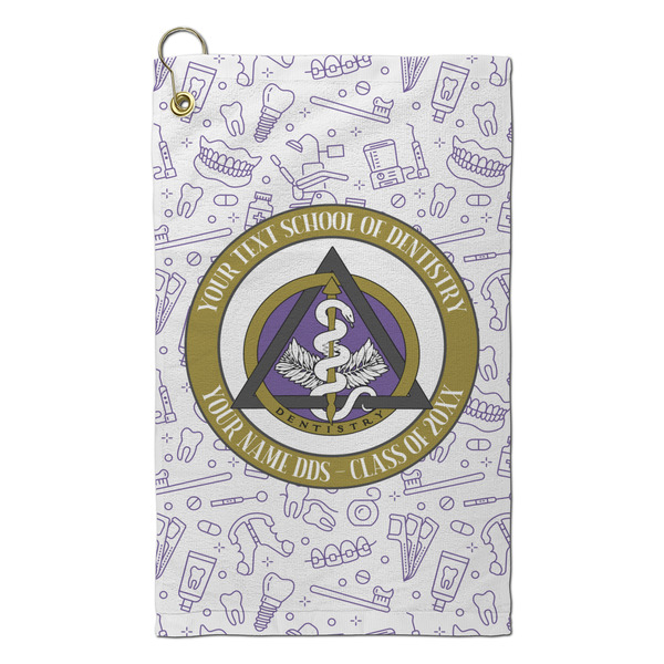 Custom Dental Insignia / Emblem Microfiber Golf Towel - Small (Personalized)