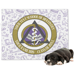 Dental Insignia / Emblem Dog Blanket - Large (Personalized)