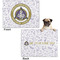 Dental Insignia / Emblem Microfleece Dog Blanket - Regular - Front & Back