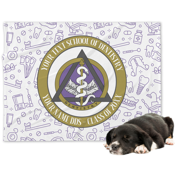 Custom Dental Insignia / Emblem Dog Blanket - Regular (Personalized)