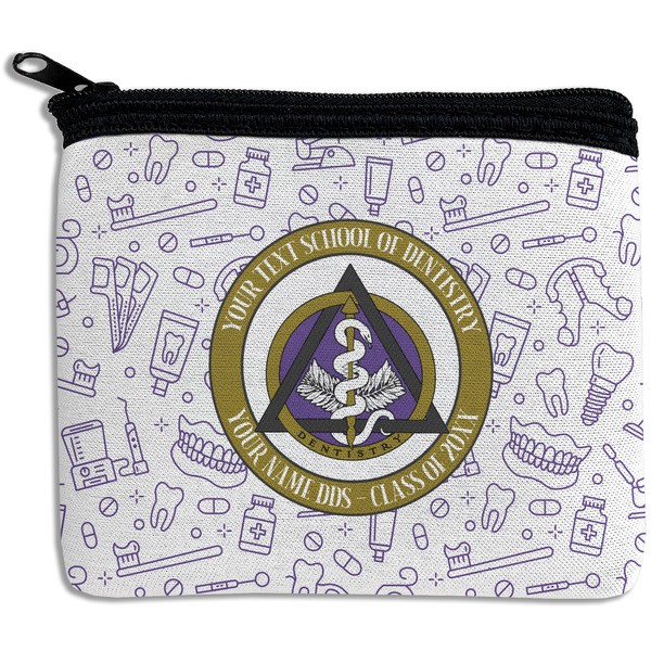 Custom Dental Insignia / Emblem Rectangular Coin Purse (Personalized)